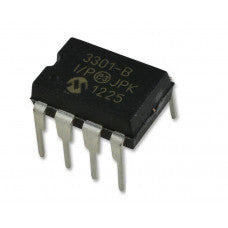 13-Bit Differential Input A/D Converter (ADC) on MCP3301 IC DIP-8 Package with SPI Interface