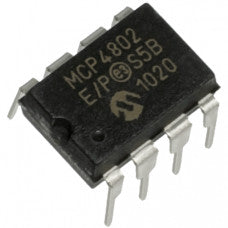 Digital to Analog Converter (DAC) MCP4802 8-Bit Dual-Voltage IC DIP-8 Package with SPI Interface