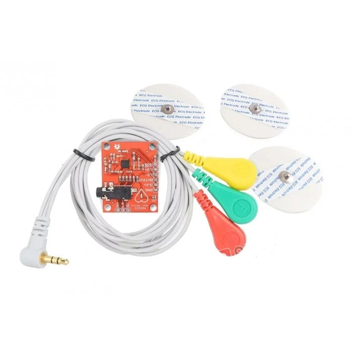 Heart Rate Monitor Kit with AD8232 ECG sensor module – High Quality