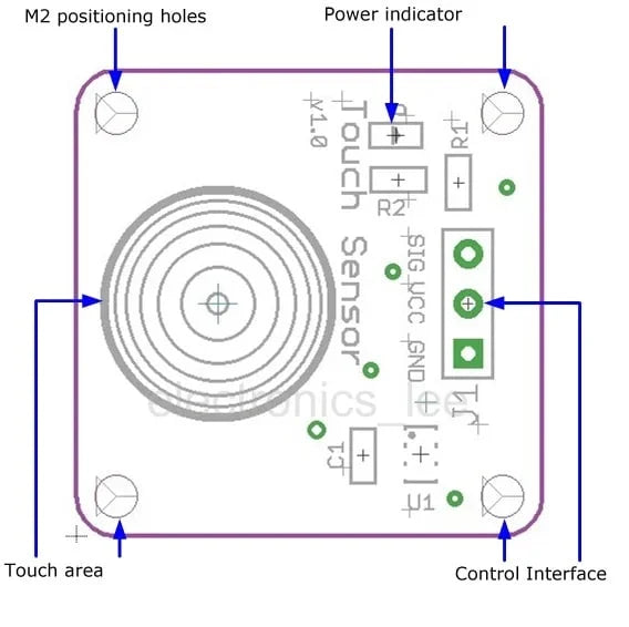 Digital Sensor TTP223B Module Capacitive Touch Switch