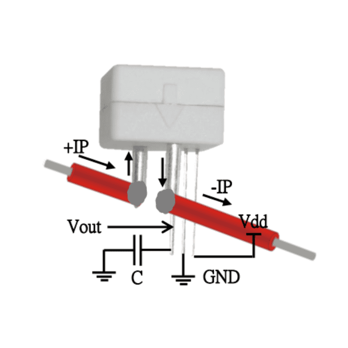 Original WCS2720 Linear Current Sensor (0-20A) based on Hall Effect