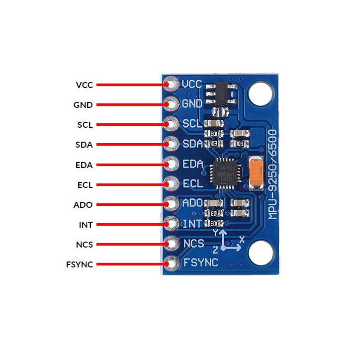 Magnetometer-free MPU-9250 6-Axis Attitude Gyro and Accelero Sensor Module