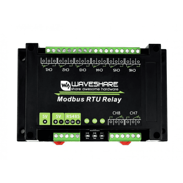 8-channel Waveshare Modbus RTU Relay Module RS485