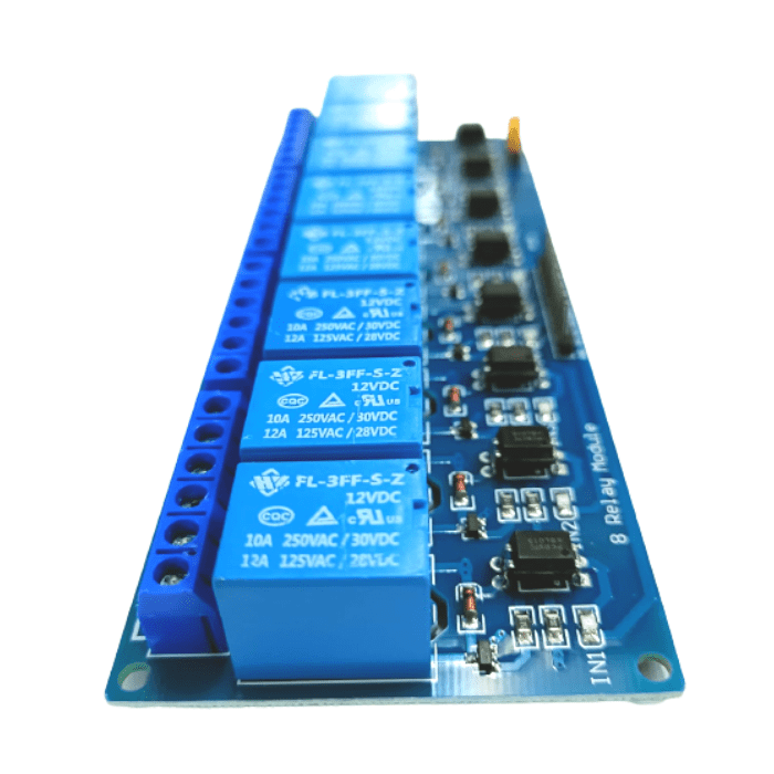 8-channel, 12-volt relay board