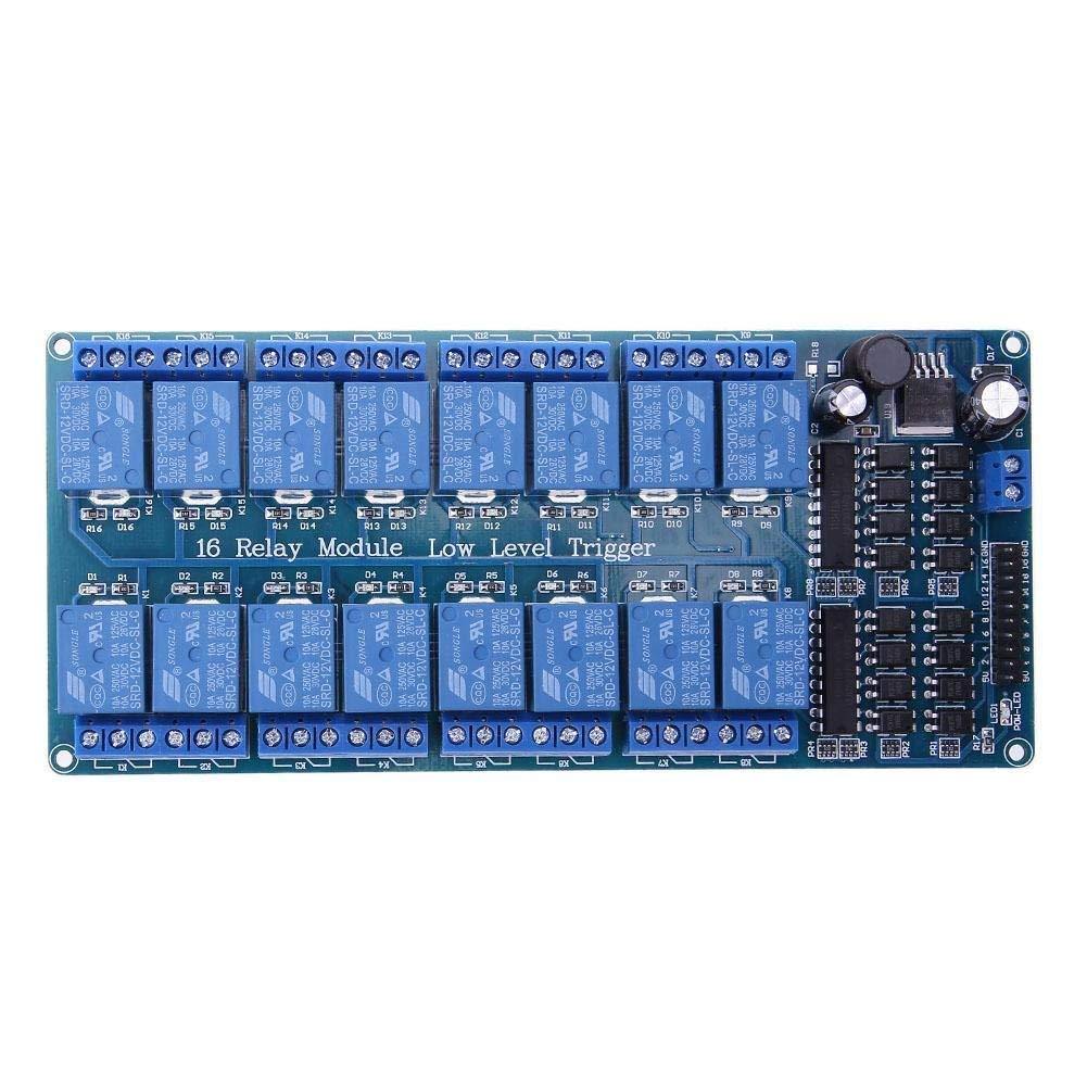 Board with 16 Channels, 12V Relay Module