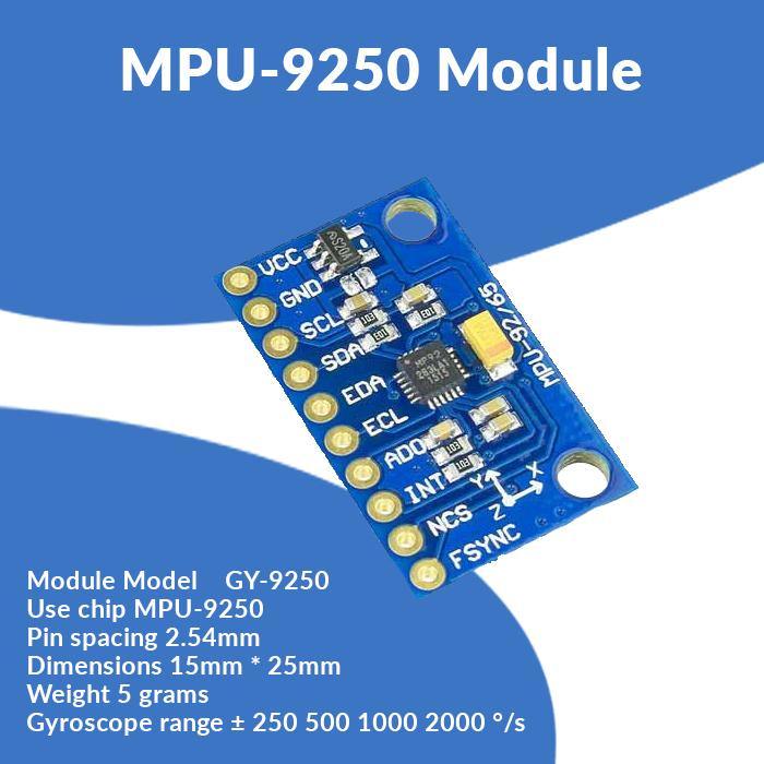 Magnetometer-free MPU-9250 6-Axis Attitude Gyro and Accelero Sensor Module