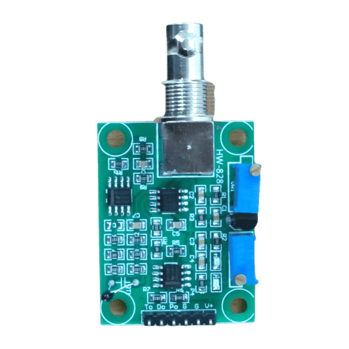 pH sensor electrode in analog form with amplifier circuit