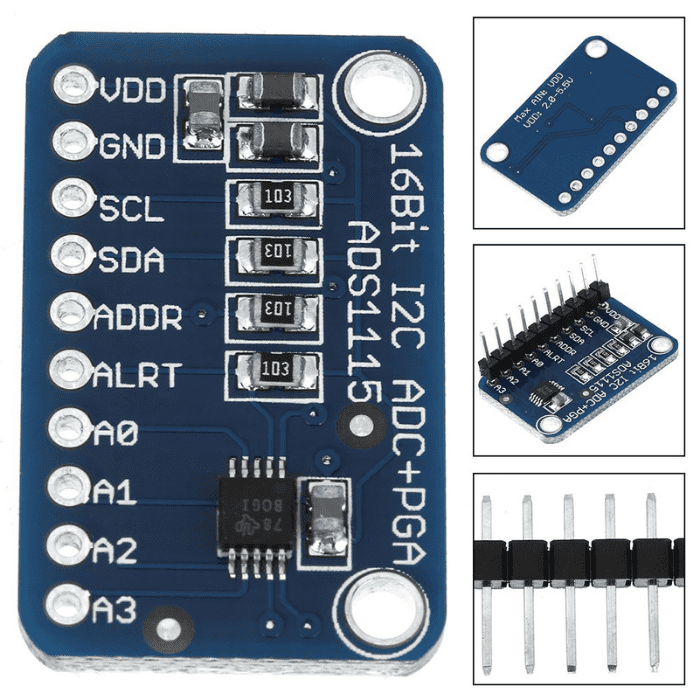 ADS1115 16-Bit 4-Channel I2C Module