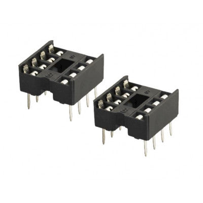 8 Pin DIP IC Base - 2 Pieces Per Pack