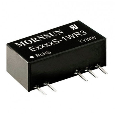 The SIP packaged E0524S-1WR3 Mornsun 5V to ±24V DC-DC Converter 1W Power Supply Module