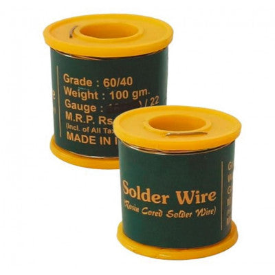 DL 100gm 22 Gauge Rosin Cored Solder Wire, 60/40 Grade