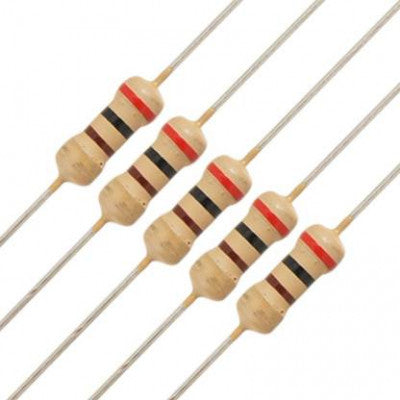 Five pieces in a pack of 1/4 Watt 120K ohm resistors