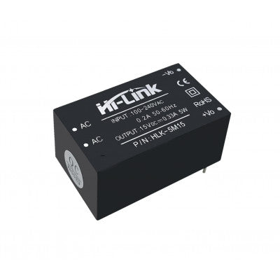 Hi-Link 15V 5W AC to DC Power Supply Module, HLK-5M15