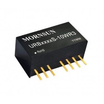 Mornsun 24V to 15V DC-DC Converter 10W Power Supply Module - Small SIP Package, URB2415S-10WR3