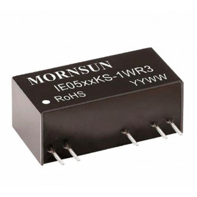 Mornsun 5V to ±15V DC-DC Converter 1W Power Supply Module - Small SIP Package IE0515KS-1WR3