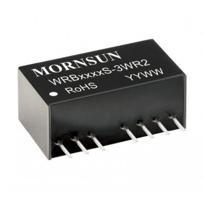 Mornsun 24V to 3.3V DC-DC Converter 3W Power Supply Module - Exceptionally Small SIP Package WRB2403S-3WR2