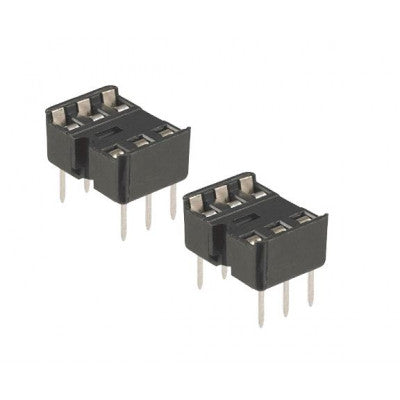 6 Pin DIP IC Base - 2 Pieces Per Pack