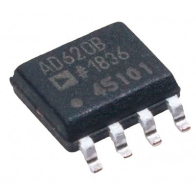 Low Power Instrumentation Amplifier IC, AD620 (SMD Package)