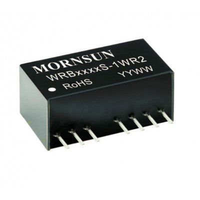 Mornsun 5V to 24V DC-DC Converter 1W Power Supply Module - Exceptionally Small SIP Package WRB0524S-1WR2