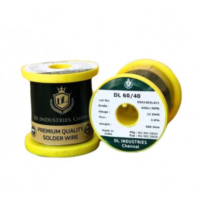 DL 500gm 60/40 Grade 22 Gauge Premium Solder Wire