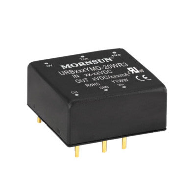 Mornsun 24V to 24V DC-DC Converter 20W Power Supply Module - DIP Package, URB2424YMD-20WR3