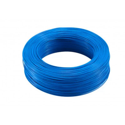 Single-strand PCB wire roll, blue, 26AWG gauge, 92 meters