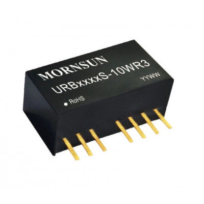 Compact SIP Package - Mornsun 24V to 5V DC-DC Converter 10W Power Supply Module URB2405S-10WR3.