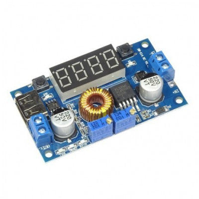 Adjustable Stepdown Module DC-DC XL4015 5A 75W with 4-Bit Digital Voltmeter