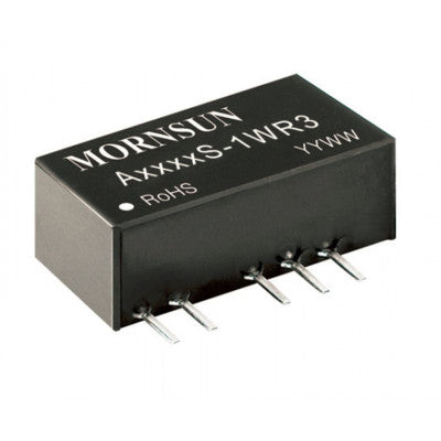 The SIP packaged A0503S-1WR3 Mornsun 5V to ±3.3V DC-DC Converter 1W Power Supply Module.