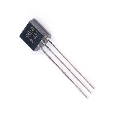 Five-piece pack of S8550 PNP General Purpose Transistor, 20V 700mA, TO-92 package