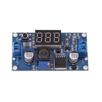 3A DC-DC Step-Up LED Voltmeter with Adjustable Boost Converter Module, 3-34V to 4-35V