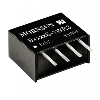 Compact SIP Package - Mornsun 5V to 12V DC-DC Converter 1W Power Supply Module B0512S-1WR3.