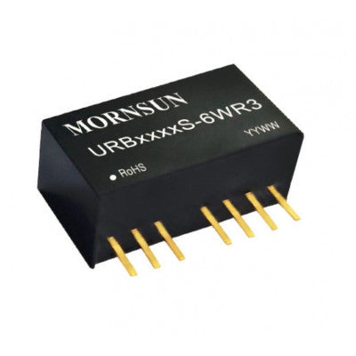 Compact SIP Package - Mornsun 24V to 24V DC-DC Converter 6W Power Supply Module URB2424S-6WR3