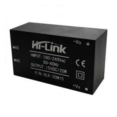 Hi-Link 15V/20W AC to DC Power Supply Module, HLK-20M15