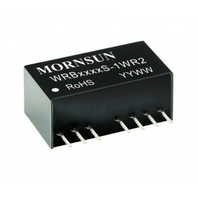 Mornsun 24V to 12V DC-DC Converter 1W Power Supply Module - Exceptionally Small SIP Package WRB2412S-1WR2