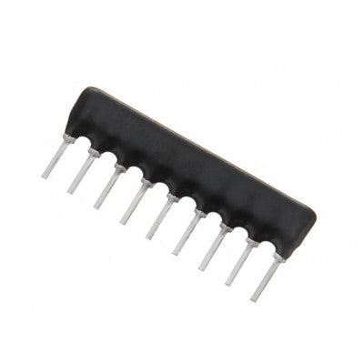 9 Pin Resistor Network - SIP - 2.2K ohm