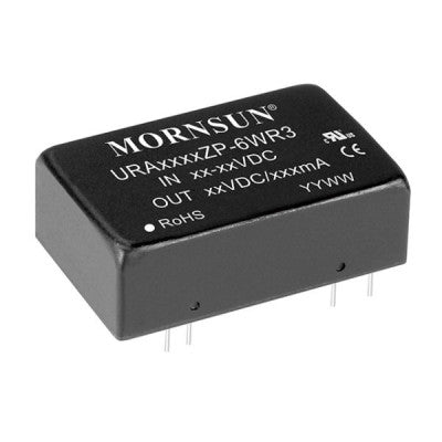 Mornsun 24V to ±5V DC-DC Converter 6W Power Supply Module - DIP Package, URA2405ZP-6WR3.