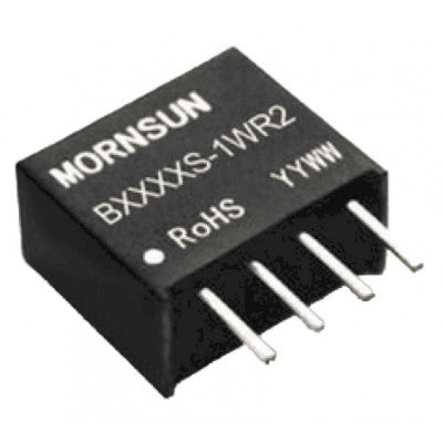 Mornsun 5-to-12V DC-DC Converter 1W Power Supply Module - Compact SIP/DIP Package B0512S-1WR2