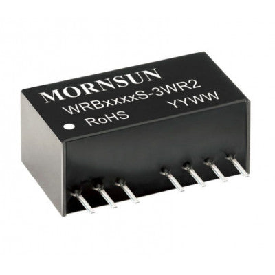 Mornsun 48V to 15V DC-DC Converter 3W Power Supply Module - Exceptionally Small SIP Package WRB4815S-3WR2