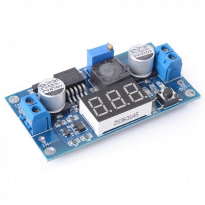 Step-down Power Supply Module with Digital Voltage Display for LM2596 DC-DC Buck Converter