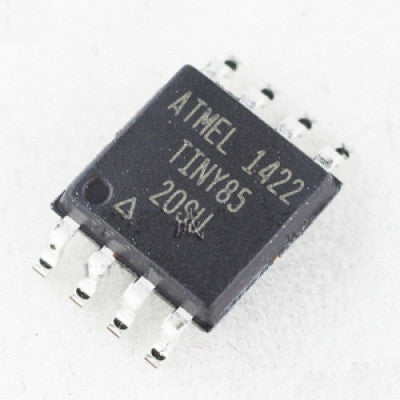 Eight-bit AVR microcontroller in SMD package: ATtiny85