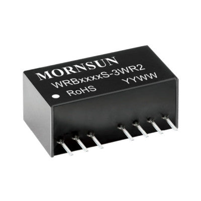 Mornsun 24V to 24V DC-DC Converter 3W Power Supply Module - Exceptionally Small SIP Package WRB2424S-3WR2