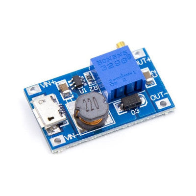 XY-016 DC-DC Step-Up 2 Amp Micro USB Power Module, 5V, 9V, 12V, and 28V