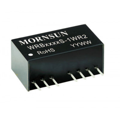 Mornsun 48V to 15V DC-DC Converter 1W Power Supply Module - Exceptionally Small SIP Package WRB4815S-1WR2