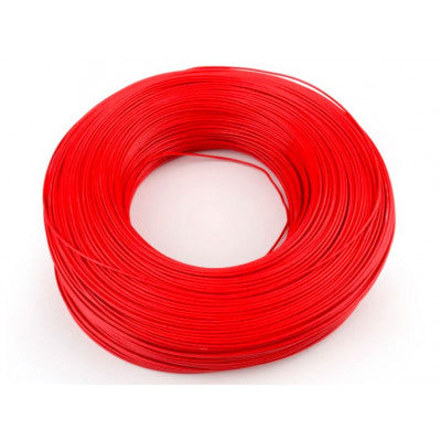 Single-strand PCB wire roll, red, 92 meters, 22AWG gauge