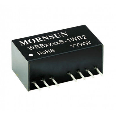 Mornsun 12V to 12V DC-DC Converter 1W Power Supply Module - Exceptionally Small SIP Package WRB1212S-1WR2