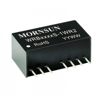 Mornsun 12V to 15V DC-DC Converter 1W Power Supply Module - Exceptionally Small SIP Package WRB1215S-1WR2