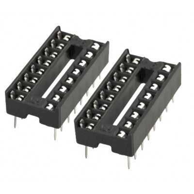 16 Pin DIP IC Base - 2 Pieces Per Pack