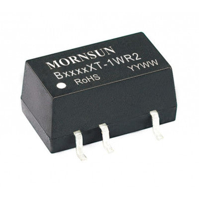 Compact SMD package - Mornsun 12V to 5V DC-DC Converter 1W Power Supply Module B1205XT-1WR2.