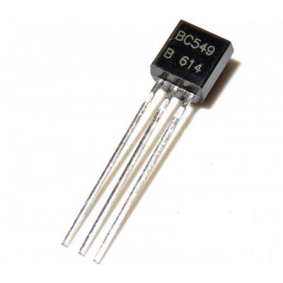 5 Pieces Pack of BC549 NPN General Purpose Transistor, 30V, 100mA, TO-92 Package